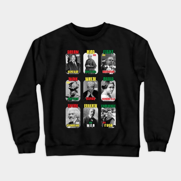 Greatest african americans 2020 Black history month gift Crewneck Sweatshirt by opippi